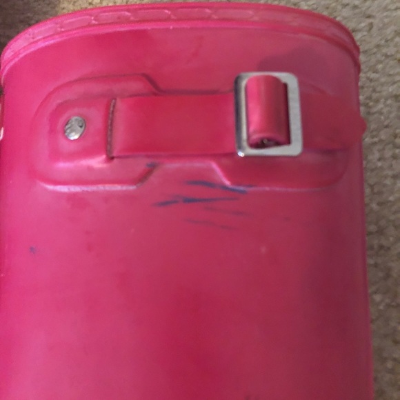 Tall pink hunter rain boots - Picture 5 of 6